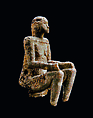 Seated female figure, Wood, Mbembe peoples